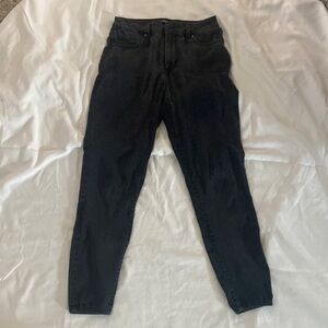 Skinny tight black jeans